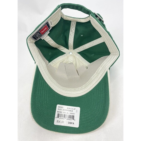 Reebok Face Off Pittsburgh Penguins St Patrick's Day Green Tan Strapback Hat NWT - Picture 5 of 8